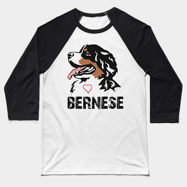 Bernese mountain dog Baseball T-Shirt by Bernesemountaindogstuff